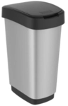 Rotho Kunststoff AG Rotho M&uuml;lleimer TWIST, 50 Liter, Abfalleimer mit Schwing- und