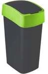Keter Germany GmbH CURVER M&uuml;lleimer Flip Bin, 45 Liter, Abfalleimer f&uuml;r den