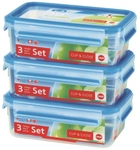 EMSA (Groupe SEB Deutschland GmbH) EMSA Clip & Close Frischhaltedosen 3-teiliges Set,