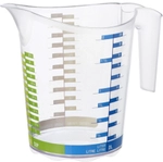 Rotho Kunststoff AG Rotho DOMINO Messbecher, Aus Kunststoff, transparent,...