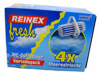Reinex Chemie GmbH Reinex WC-Duftspüler, 4-er Packung, Meeresfrische 1058