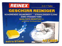 Reinex Chemie GmbH Spülmaschinen-Tabs 2-Phasen Geschirrreiniger, neue Premium