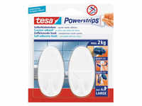tesa SE tesa Powerstrips® Haken Large Oval, Für Objekte bis zu 2 kg Gewicht, 1