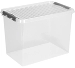 helit "the q-line " Aufbewahrungsbox mit Deckel, transparent, Lebensmittelechte,
