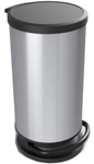 Rotho Kunststoff AG Rotho Treteimer PASO, 30 Liter, Abfalleimer in Carbonoptik aus