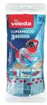 Vileda GmbH Vileda SuperMocio 3xAction Velour Wischmopp, Ersatzmop f&uuml;r Vileda