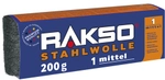 OSCAR WEIL GmbH Rakso Stahlwolle, 200 g - Packung, Sorte: 1-mittel
