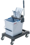 Vileda Professional Ultra Speed Pro Set, 25 Liter, Einfachfahrwagen mit Chassi,