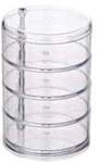 Wenko-Wenselaar GmbH & Co. KG WENKO Kosmetik Organizer Tower Transparent, 4 F&auml;cher,