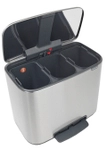 Brabantia International B.V. Brabantia Bo Treteimer, 3 x 11 Liter, M&uuml;lleimer mit