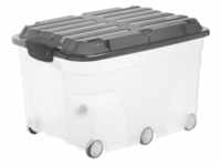 Rotho Kunststoff AG Rotho ROLLER6 Rollbox, 57 Liter, Aufbewahrungsbox mit 6 Rollen,