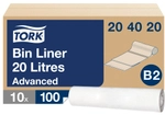 Essity Professional Hygiene Germany GmbH Tork Abfalls&auml;cke Mini 20 Liter, wei&szlig;,,