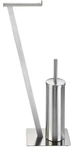Wenko-Wenselaar GmbH & Co. KG WENKO Stand WC-Garnitur Lirio Edelstahl matt, rostfrei,