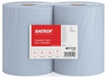 Mets&auml; Tissue KATRIN Putztuchrolle, beschichtet, Hochwertig blau eingef&auml;rbtes