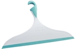Wenko-Wenselaar GmbH & Co. KG WENKO Badezimmerwischer XXL Loano Wei&szlig;-Hellblau, mit