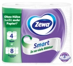 Essity Germany GmbH Zewa Smart Toilettenpapier, 3-lagiges Hybridpapier, ohne H&uuml;lse,