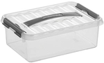 helit "the q-line " Aufbewahrungsbox mit Deckel, transparent, Lebensmittelechte,