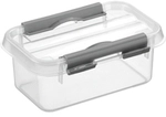 helit "the q-line " Aufbewahrungsbox mit Deckel, transparent, Lebensmittelechte,