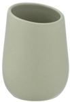 Wenko-Wenselaar GmbH & Co. KG WENKO Zahnputzbecher Badi Lindgr&uuml;n Keramik, &Oslash; 8 x 11