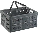 helit "the flap-line " Klappbox, anthrazit, Praktische Einkaufsbox l&auml;sst sich bei