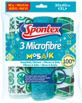 Mapa GmbH Spontex Mosaik Microfibre Allzwecktuch, 30 x 40 cm, Universaltuch im