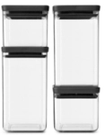 Brabantia International B.V. Brabantia Vorratsdosenset mit Deckel, 4-teilig,