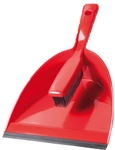 haug b&uuml;rsten KG Haug Gumminoppen-Kehrgarnitur, Handbesen aus Weichkautschuk, Set aus