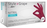 AMPri Handelsgesellschaft mbH Style Grape Nitrilhandschuhe, puderfrei, bordeaux,