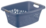 Rotho Kunststoff AG Rotho W&auml;schekorb FLOWERS, 25 Liter, Ma&szlig;e: 505 x 383 x 218 mm,