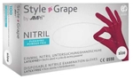 AMPri Handelsgesellschaft mbH Style Grape Nitrilhandschuhe, puderfrei, bordeaux,