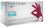AMPri Handelsgesellschaft mbH Style Grape Nitrilhandschuhe, puderfrei, bordeaux,