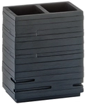 Zeller Present Handels GmbH Zeller Schiefer Zahnb&uuml;rstenhalter, Polyresin, schwarz,