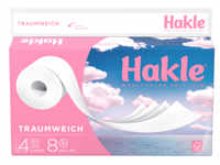 Hakle GmbH Hakle® Traumweich, Toilettenpapier, Reinweiß, parfümfrei und 4-fach