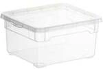 Rotho Kunststoff AG Rotho CLEAR Clearbox mit QR-Code, Aufbewahrungsbox, transparent,