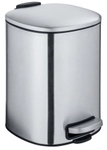 Wenko-Wenselaar GmbH & Co. KG WENKO Abfalleimer Alassio aus Edelstahl, 5 Liter,