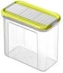 Rotho Kunststoff AG Rotho DOMINO Streudose, transparent/ lime gr&uuml;n, Vorratsdose aus
