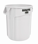 Rubbermaid BRUTE&reg; Abfallbeh&auml;lter, wei&szlig;, Robuste M&uuml;lltonne mit integrierten