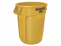 Rubbermaid BRUTE® Abfallbehälter, gelb, Robuster Mülleimer mit integrierten