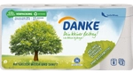 Essity Germany GmbH Danke Toilettenpapier naturwei&szlig;, 3-lagig, Klopapier aus 100 %
