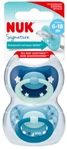 NUK Signature Schnuller, Silikonschnuller mit kiefergerechter Form, 1 Packung =...