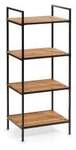 Zeller Present Handels GmbH Zeller Bamboo Standregal, 39 x 33 x 95 cm, 4 B&ouml;den,