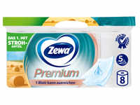 Essity Germany GmbH Zewa Premium Toilettenpapier, 5-lagig mit Strohanteil, Einmalig