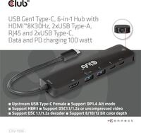 Club 3D - Dockingstation - USB-C 3.1 Gen 1 - HDMI - GigE