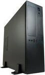 Geh&auml;use Micro-ATX 1406MB-TFX black USB3.2/Audio,o.Netzteil (LC-1406MB-TFX-ON)