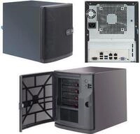 Super Micro Supermicro SC721 TQ-350B - Tower - Mini-ITX 350 Watt (ATX) - Schwarz -