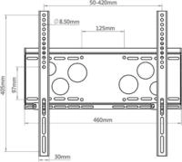 HAGOR WH 50 F-HD - Klammer - f&uuml;r Flachbildschirm - verriegelbar - Schwarz -