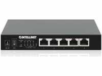 Intellinet 561921, INTELLINET 5-Port 2,5G Ethernet PoE+ Switch Vier PSE PoE+ Ports,