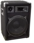Omnitronic DX-1222 - Lautsprecher - 300 Watt - dreiweg - Schwarz