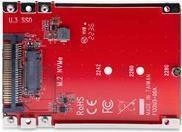 StarTech.com M.2 to U.3 Adapter, For M.2 NVMe SSDs, PCIe M.2 Drive to 2.5inch U.3