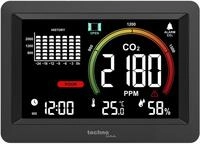 Technoline WL1028 CO2-Messger&auml;t Luftqualit&auml;tsmonitor mit Alarm Schwarz